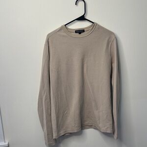 Banana Republic Light Tan Waffle Knit Top
